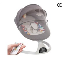 Sdraietta dondolo neonato elettrica culla con bluetooth musica e rete zanzariera