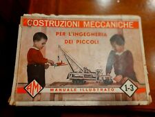 MANUALE MECCANO - COSTRUZIONI MECCANICHE AMI Vintage anni '50