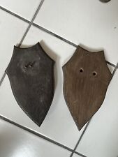 Coppia  SCUDI IN LEGNO PER TROFEI CAPRIOLO CAMOSCIO CACCIA