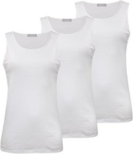 3 Liabel canotta Intima da Donna  Art. 5110-26 Lana Cotone, Bordo Raso