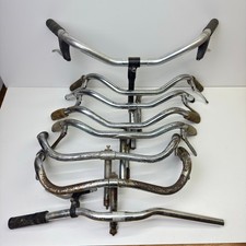Lotto 7 manubri bici vintage cromati usati mountain bike city bike da collezione