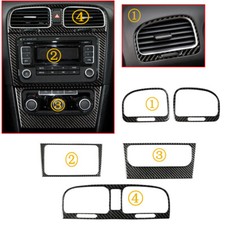 Cruscotto fibra di carbonio presa aria CD pannello decorazione per Golf 6 GTI 08-12