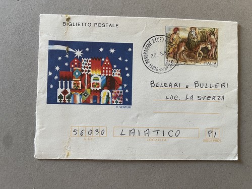 Intero postale biglietto - q),