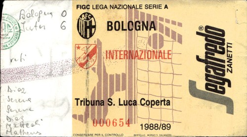 Biglietto stadio bologna - biglietto, vs