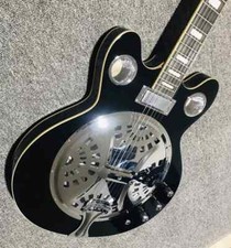 Chitarra Elettrica Personalizzata 6 Corde Dobro Resonator Acciaio Metal Style Professionale