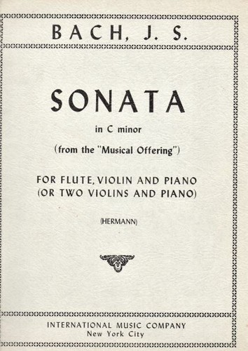 Bach sonata in do - j., s.