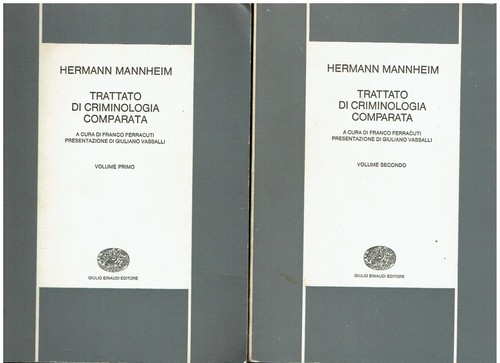 Trattato criminologia - trattato, di