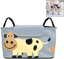 Borsa Organizer per Passeggino,Borsa Da Carrozzina Universale Con Porta Bottigli