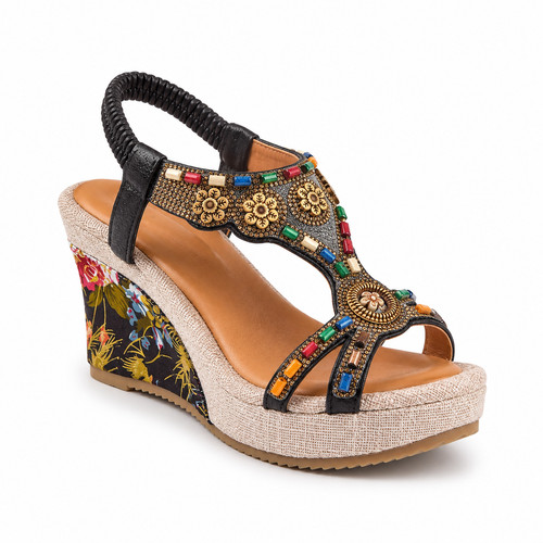 Sandali donna plateau zeppa