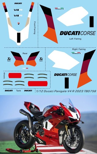 Decals per ducati - 1/12,