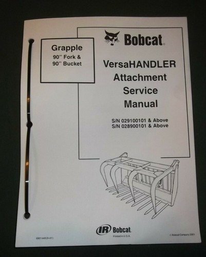 Bobcat versahandler manuale - bobcat,