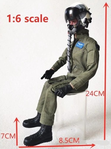 Modellino pilota verde - verde, 1:6