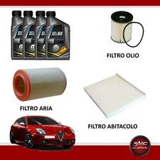KIT TAGLIANDO 3 FILTRI + OLIO SELENIA  ALFA ROMEO GIULIETTA 1.4 GPL GAS 77 KW