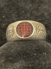 Anello cabalistico in peltro