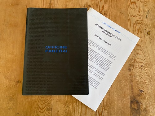 Folleto officine panerai - folleto,