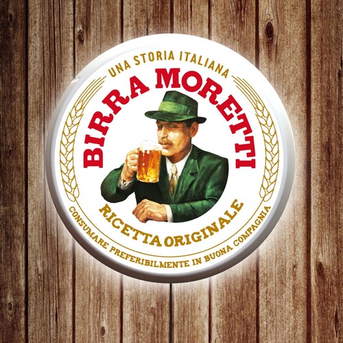 Illuminated sign birra moretti - illuminated,