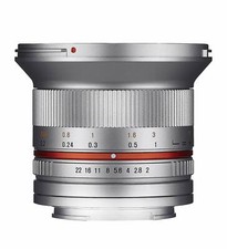 Obiettivo Samyang 12 mm f2.0 NCS CS argento - Micro quattro terzi adatto
