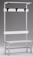 (12V) PANCA SPOGLIATOIO ALLUMINIO MT1 SEDUTA+SCHIENALE+APPENDIABITI+PIANOBORSE