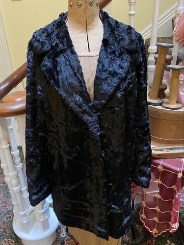 Cappotto corto pelliccia - cappotto, nero