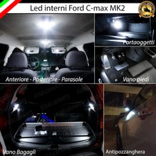 KIT LED INTERNI ABITACOLO FORD C-MAX 2 COMPLETO + LED SPECCHIETTI ESTERNI 6000K