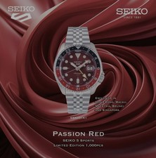 Seiko 5 Sports GMT Passion Red Asia Exclusive Limited Edition SSK031K1 Automatico