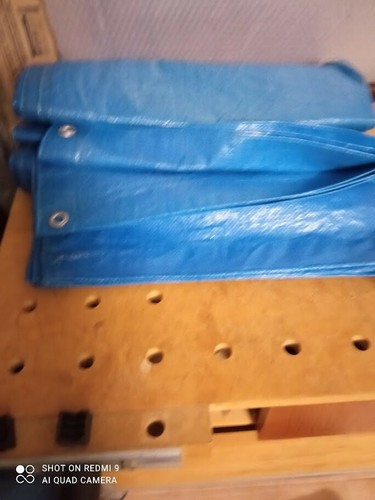 Telo copertura plastica blu - telo,