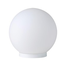 Eglo Rondo Lampada da tavolo a 1 luce lampada da comodino in vetro colore bianco