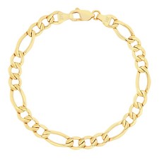 Bracciale maglia catena Figaro