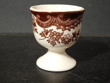 ANTICO RARO PORTA UOVO COLAZIONE SEMI PORCELLANA PALISSY POTTERY ENGLAND