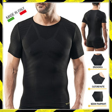 Maglia Termica Tecnica Uomo Manica Corta Sportiva Sci Maglietta Intimo T-shirt