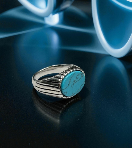 Anello per uomo acciaio - anello,