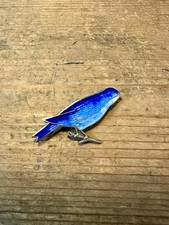 Vintage Bluebird Enamel 925