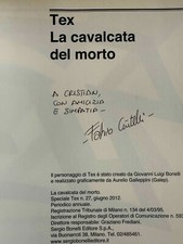 Fumetto Tex La Cavalcata del morto - Autografato da Civitelli