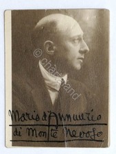 Fotografia con autografo di Mario d'Annunzio - 1942 RARITA'