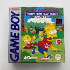 Bart Simpson's Escape from Camp Deadly - Mattel - Nintendo Game Boy - Usato - Gi