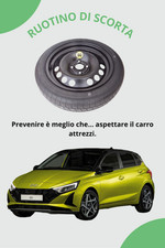 Ruotino di Scorta 16" per HYUNDAI I20 - I 20 - I20 ACTIVE 125/80R16 (4 fori)