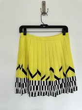 Versace Jeans Mini Skirt Size 4 Yellow Black White