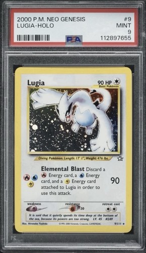 Carta pokémon lugia - carta,