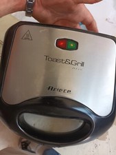 ARIETE 1980 TOAST & GRILL EASY TOSTIERA 750W PIASTRE ANTIADERENTI NERO/INOX 