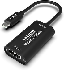 Scheda acquisizione video 4K HDMI a USB Type C, game capture card 1080p per
