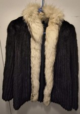 Soprabito donna pelliccia nero