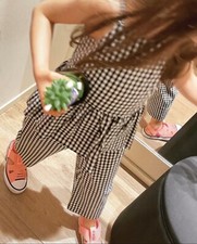 Tuta Elegante Bimba Twinset Motivo A Quadretti Black&white Stile Vintage