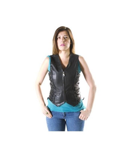 Gilet pelle moto per - in,