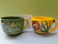 GOCCIOLE PAVESI TAZZE LEONE COCCODRILLO MAXI TAZZA COLAZIONE CAFFÈ JUNGLE NUOVE 