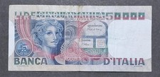 50000 LIRE VOLTO DI DONNA