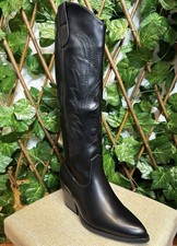 Camperos Texani In Pelle Neri