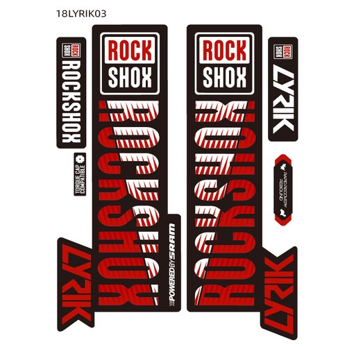 Adesivo forcella rockshox - adesivo,