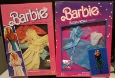 Barbie vintage 1985 DREAM GLOW moda e 1984 giorno per notte giornalista TV nuovo con scatola