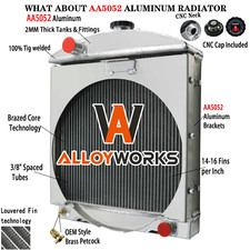 Radiatore alluminio trattore 4