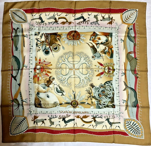 Hermes sciarpa seta - di, carre